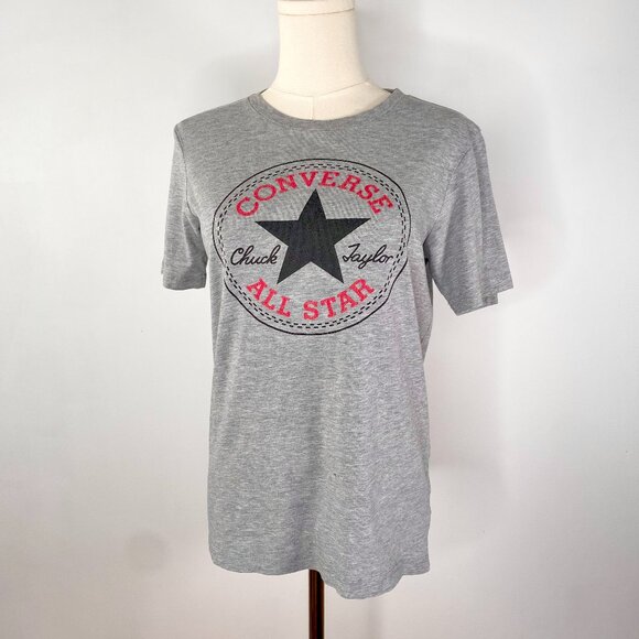 Converse All Star - Grey Graphic T-Shirt - Picture 1 of 7